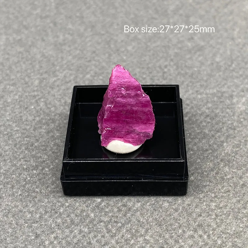 

100% Natural Myanmar ruby Mineral Specimens Stones and Crystals Healing Crystal+Box size:27*27*25mm