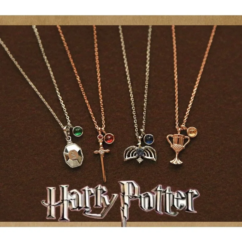 Nuevo collar periférico de película de Harry Potter, joyería colgante, cadena hasta la clavícula, accesorios de moda de Anime, regalo de nicho de dibujos animados