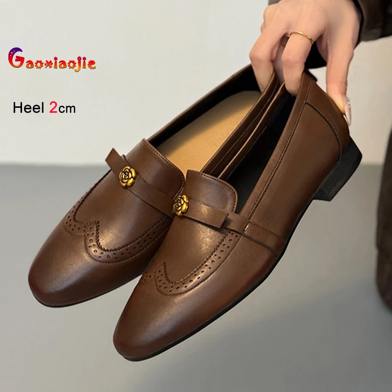 

2026 Fashion Spring Orange-red Suede Pleated Women's Shoes Thick Low Heels 2cm Square Toe Shallow Mouth Ladies Pumps Party Shoes