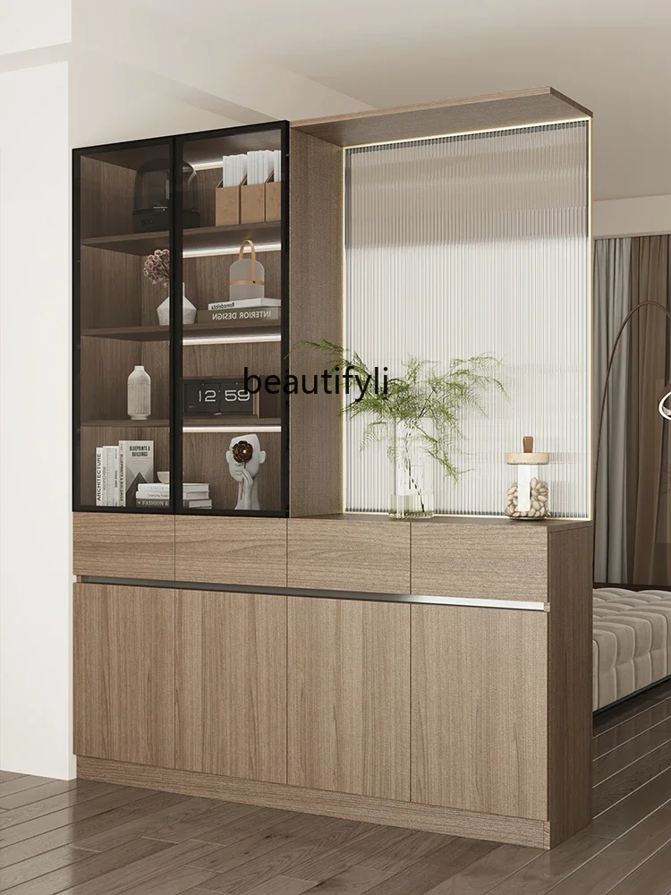 Entrance Cabinet Decorative Screen Partition Living Room Wine Cabinet Home Doorway Shoe Cabinet Integrated Storage Rack