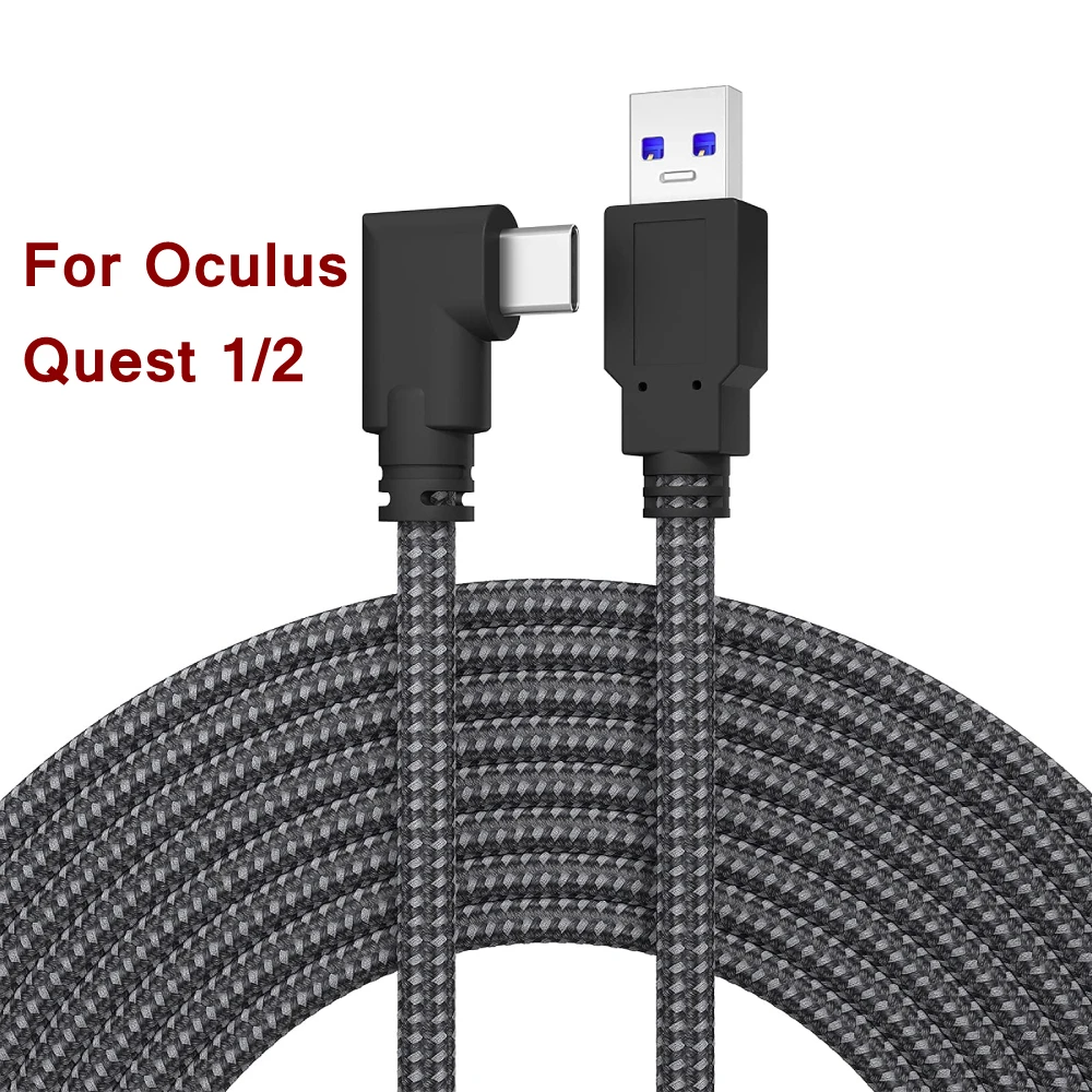 3/5M For Oculus Quest 2 Link Cable USB 3.0 Fast Data Transfer Type-C USB-A Quick Charge Cables For Oculus Quest 2 Accessories