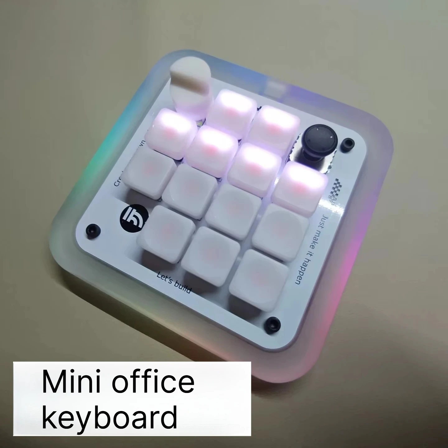 Teclado Mini Chameleon FT Personalizado, Modo Duplo Bluetooth, Perfil Baixo, 15 Teclas, Edição Réplica CodeXMicro RGB para Teclado Mecânico
