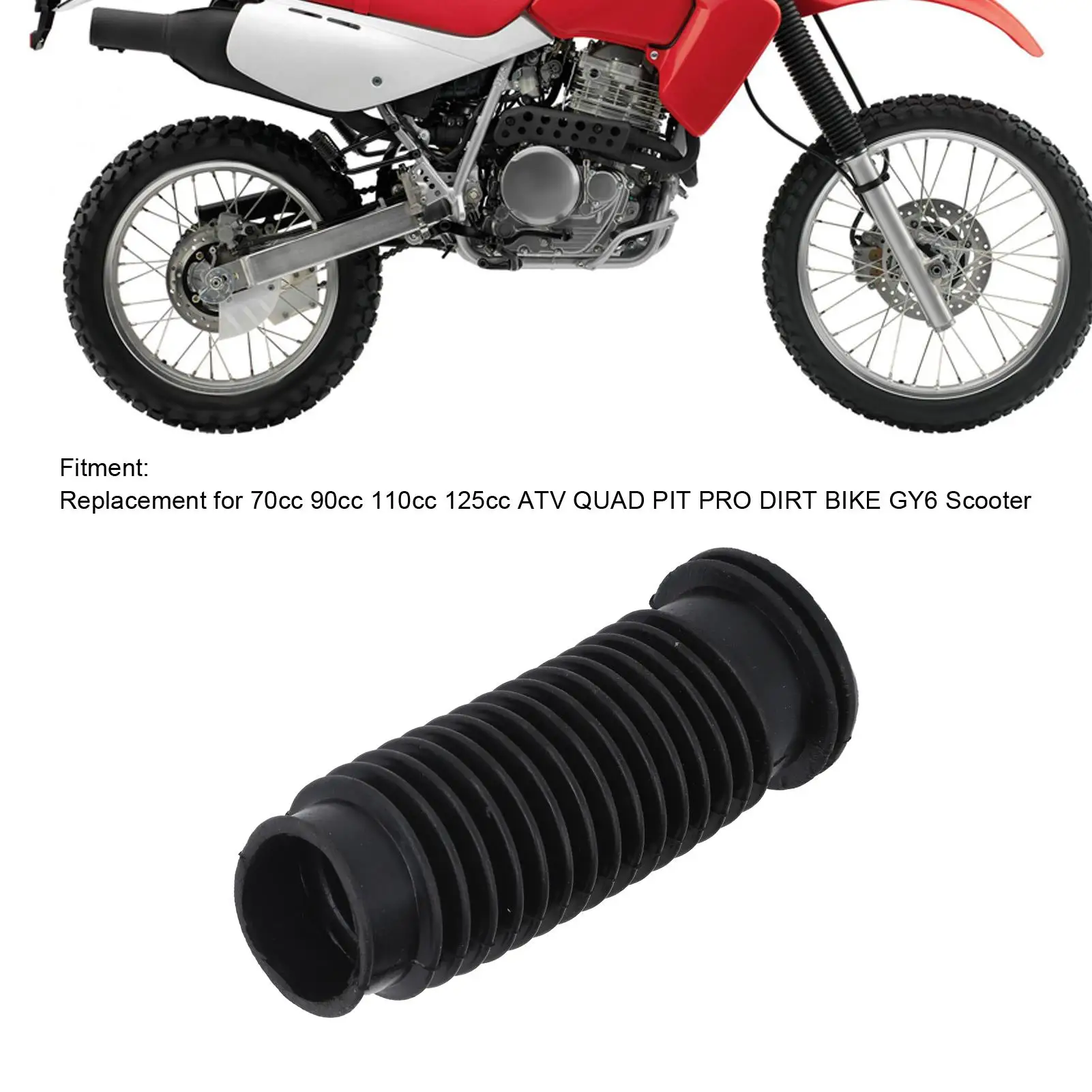 150mm Motorcycle Air Filter Intake Hose Tube for 70cc 90cc 110cc 125cc ATV Quad Dirt Pro Pit Bike Replacement