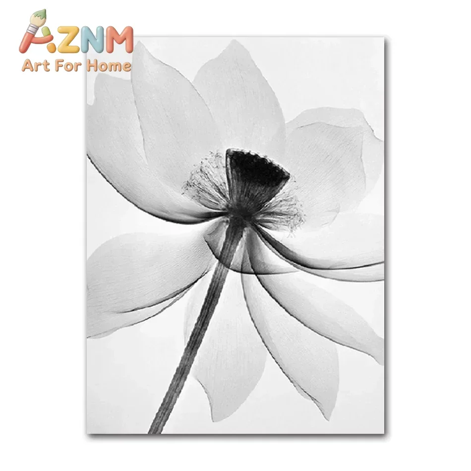 2026 Minimalist Nordic Black White Plant Abstract Flower Canvas Posters Canvas Prints Wall Art Painting Picture Bedroom Home De