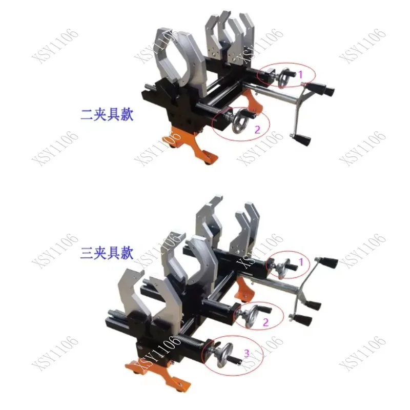 Portable Socket Fusion Welding Clamp Set for PE PP PVDF Pipes 2Clamp Size 20-63mm for Pipe Socket Welding