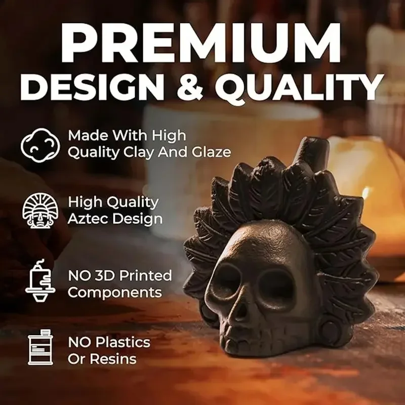 Echt Schreeuwend Aztec Doodsfluitje Eng Aztai Griezelig Doodsfluitje Realistisch Menselijk Schreeuwend Aztec Spookfluitje