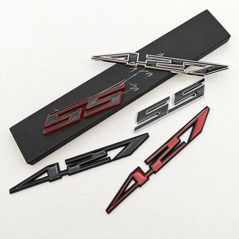 ثلاثية الأبعاد شعار معدني 427 SS سيارة ملصق الحاجز الجانب شارة الخلفي الجذع شعار مائي لشروليه SS 427 سيارة التقييمات العالمية #5