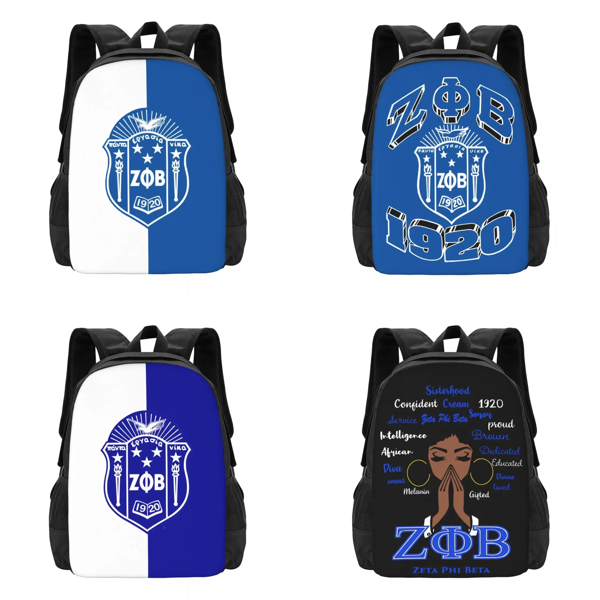 

Zeta Phi Beta ZPB Sorority Travel Laptop Backpack, Business College School Computer Bag Gift for Men & Women