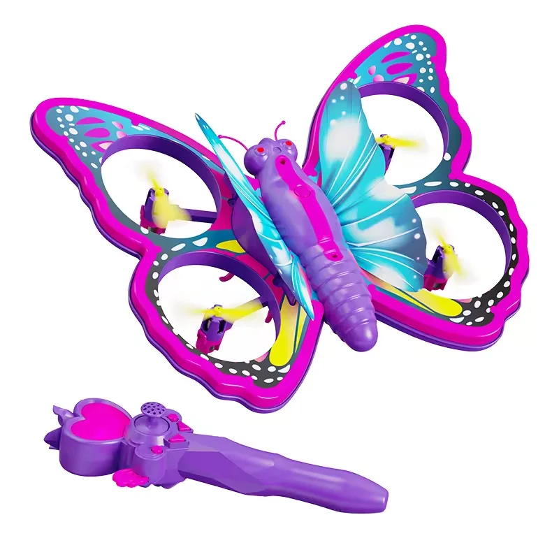 RC quadrirotor paillettes papillon télécommande Drone quadrirotor enfants avion jouet modèle de vol avion jouet cadeau enfant fille adulte