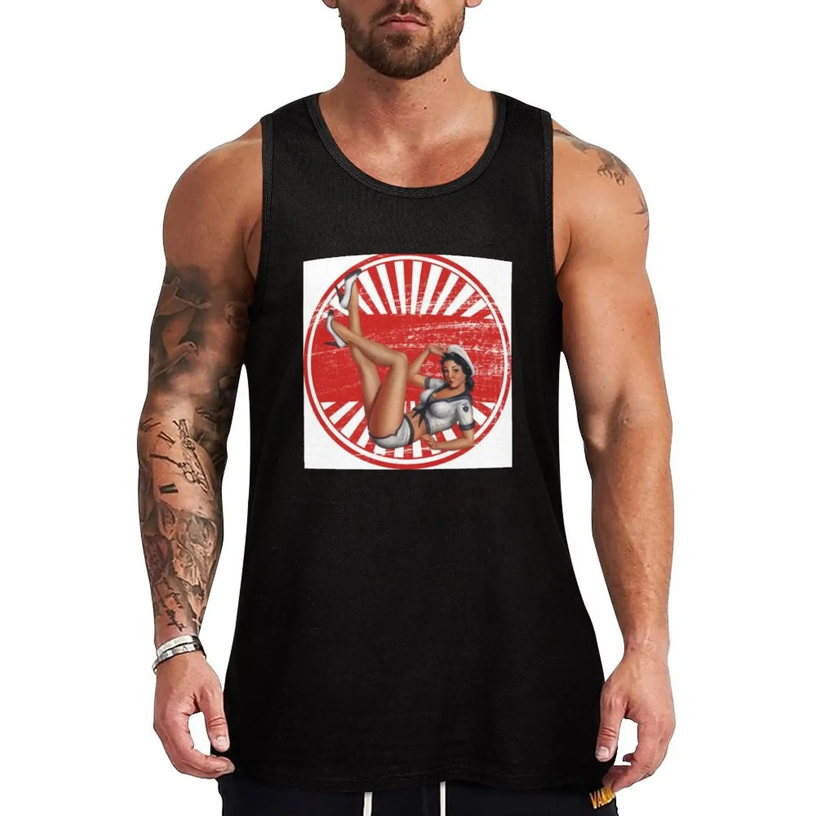 PINUP 1 Tank Top Weekend Casual Tank Top Loose Sleeveless Lightweight