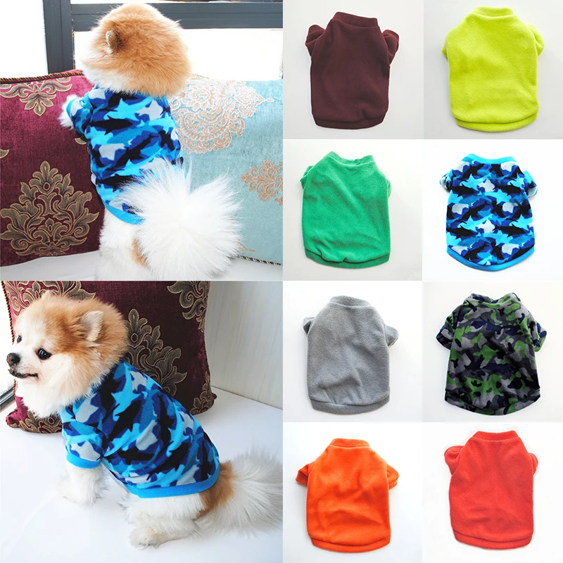 

New Dog Pet Clothes Short Sleeve Dog Shirt O Neck Autumn Winter Puppy Jacket Small Dog Clothes Comfortable Soft Cute Pet T-shirt