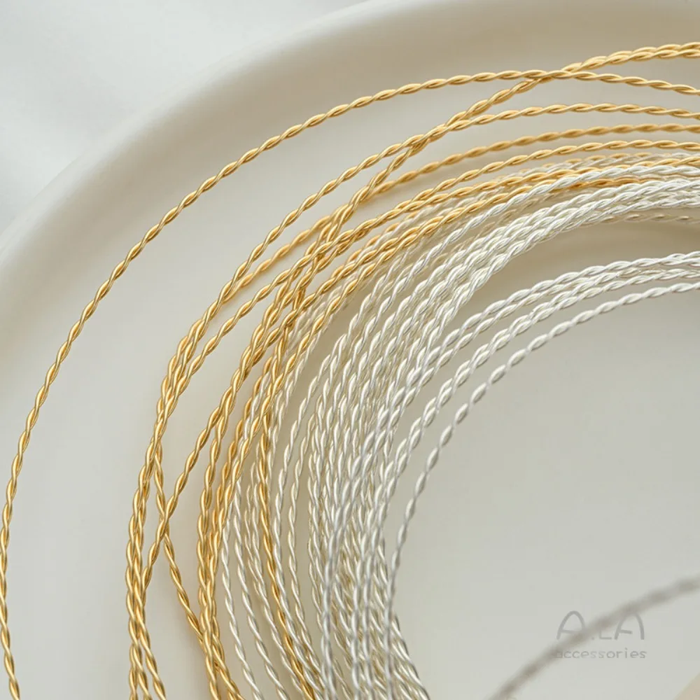 

14K gold color double strand twist thread twisted thread gold thread DIY winding handmade styling ring bracelet material