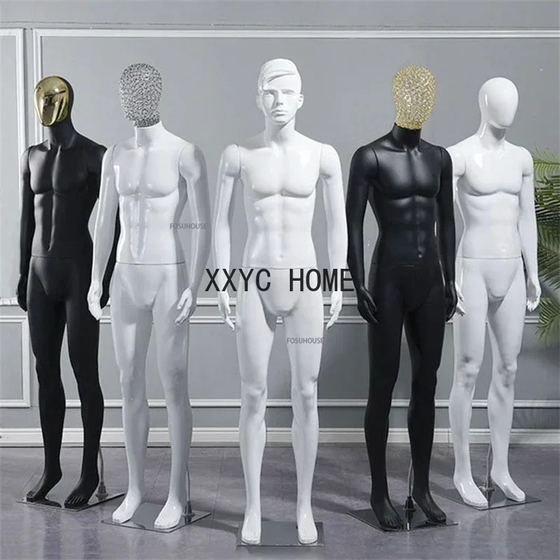 

Fashion Male Mannequin Couture Props Full Body Plastic Dummy Men's Clothing Store Clothing Window Shooting Clothes Display Shelf