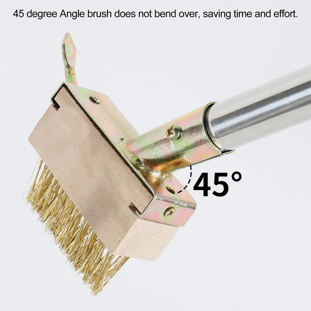 Easy Installation Weeding Tool Brass Wire Bristle Crevice Weeding Brush Head for Block Paving Patio Stone 2-in-1 Weed for Grout