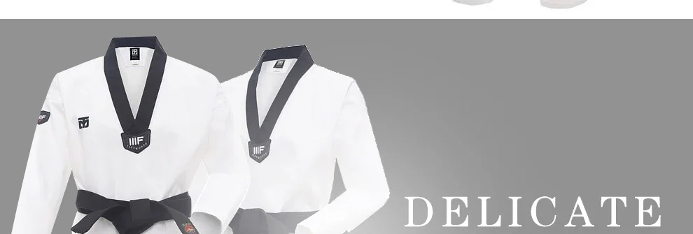 WTF Taekwondo Dobok Kleidung für Kinder und Erwachsene ITF Karate-Anzug Taekwondo-Uniform Karate-Kleidung Größe XXXL-XXXS – Detail 17