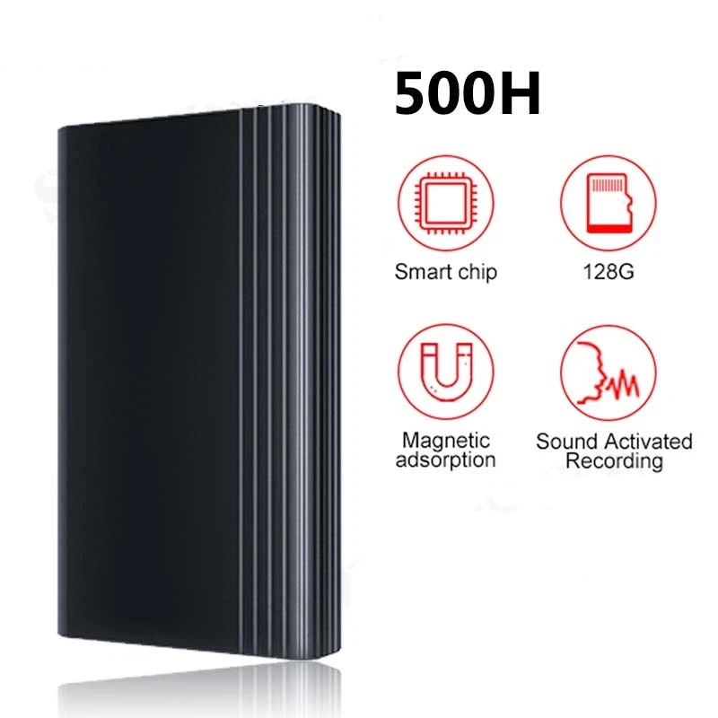 500 ساعة مسجل الصوت المنشط الإملاء الصوت الصوت المنشط الرقمي المهنية مايكرو فلاش محرك تسجيل الصوت السري