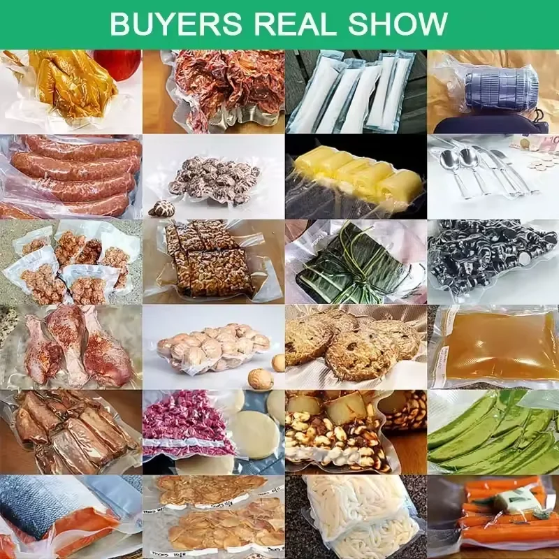 식품 진공 실러 포장 기계에 대 한 주방 진공 가방 식품 저장 가방 BPA 무료 주방 액세서리 50 개/몫