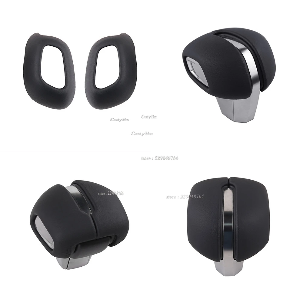 LHD RHD For Mazda CX-60 CX60 CX 90 2022-2024 Leather Gear Shift Head Knob Handle Cover Trim Sticker Frame Interior Accessories