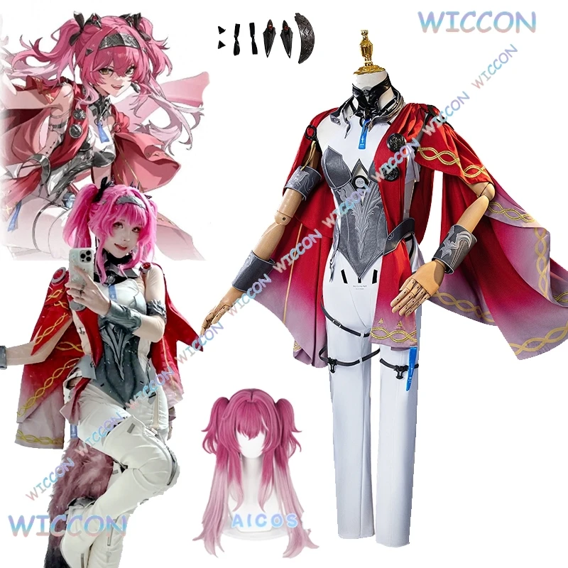 [ohayocos]lupa-フルセットコスプレカバーオール荒野の波-wuwa-衣装コスチュームウィッグテールゲーム女性ハロウィンパーティーセクシーなロールプレイクロット