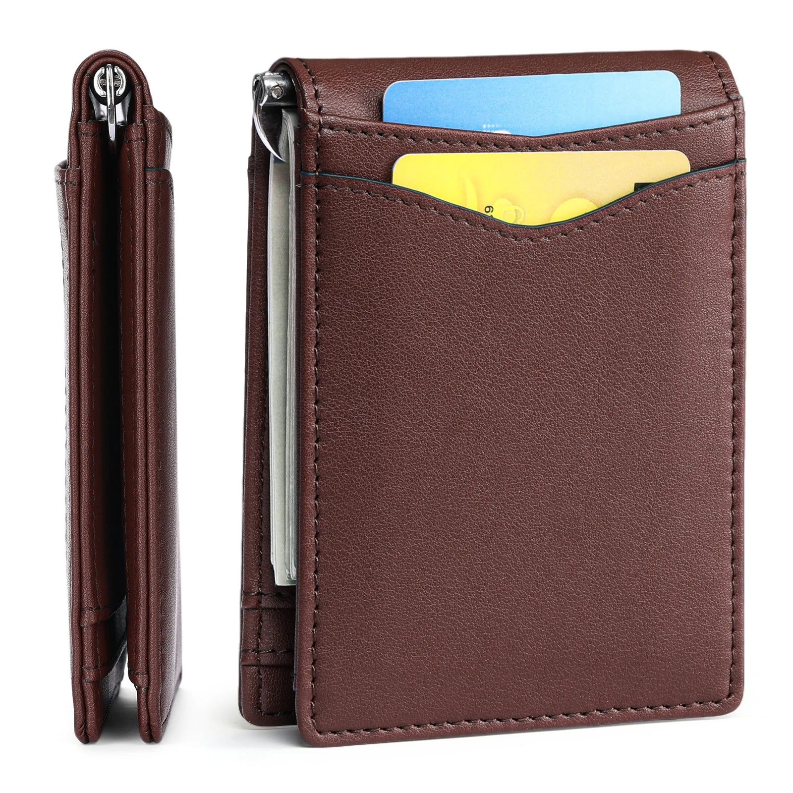 

RFID new men's ultra-thin wallet,Genuine leather purse for man,cartera hombre,billeteras de hombres,monedero,Card holder bag