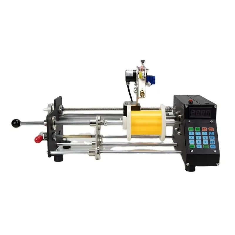 

Automatic Line Roller Rewinder Pipe Spool Air Coil Winding Machine with Motor