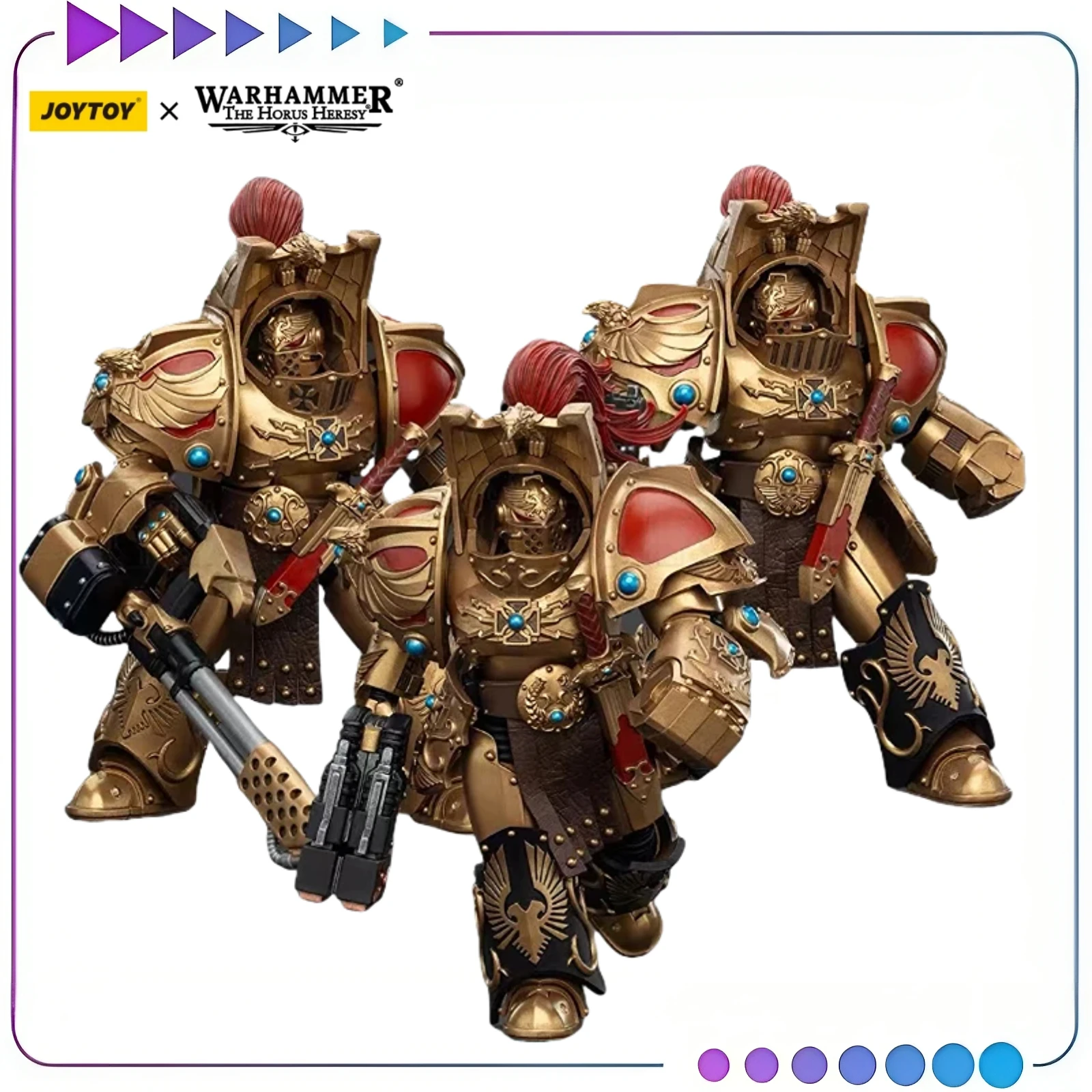 

【В наличии】 JOYTOY Warhammer 40K Legio Custodes Aquilon Terminator Squad 1/18 Фигурка Военная модель Коллекция украшений