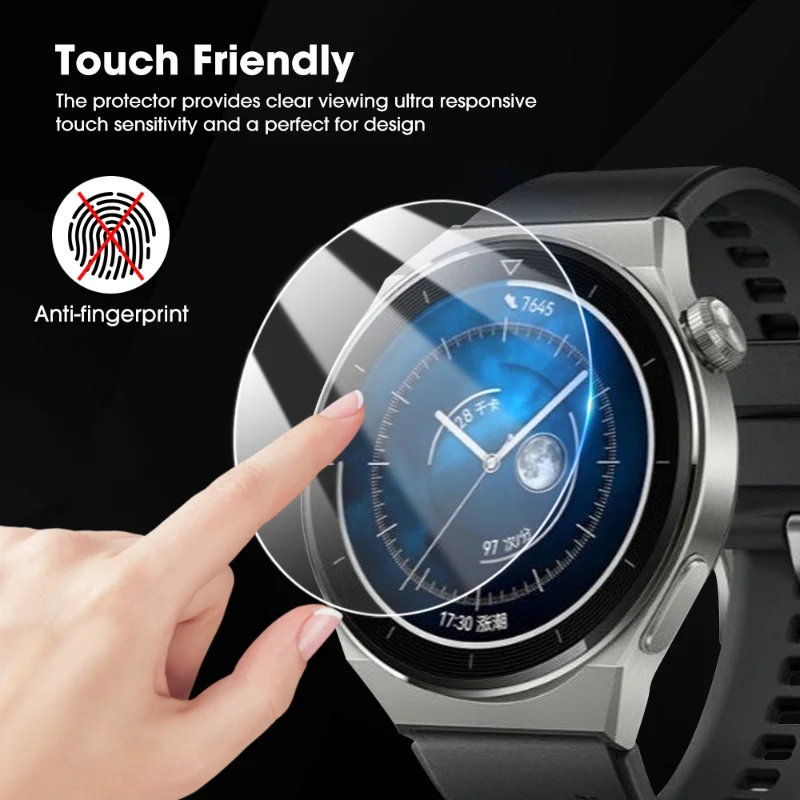 Tempered Glass for Huawei Watch GT 2 GT3 Pro 46mm GT3 SE GT Runner GT CYBER Smartwatch HD Screen Protector Explosion-Proof Film