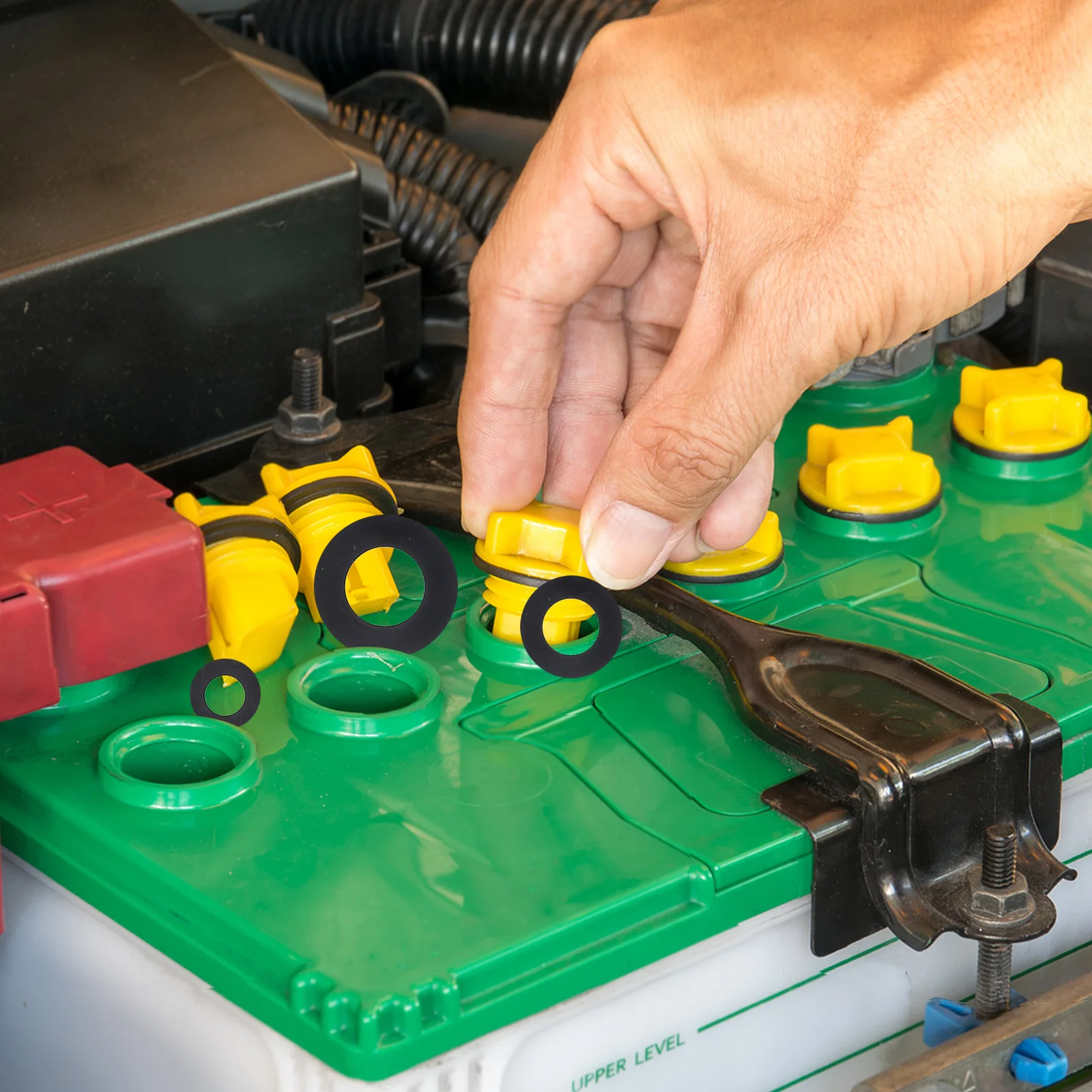 

500pcs Plastic Insulating Flat Washers Nylon Round Spacer Assortment Kit For Electrical Outlet Sealing Hardware Spacers