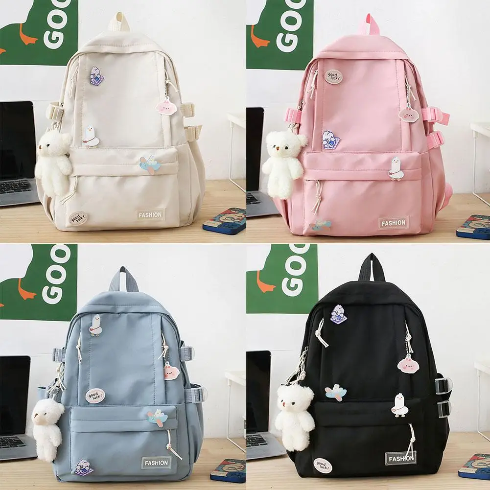 Backpack Lightweight Girl Large Capacity Sweet Casual Travel Primary Backpack School Backpack Secondary Fashion Students Ko B0L7