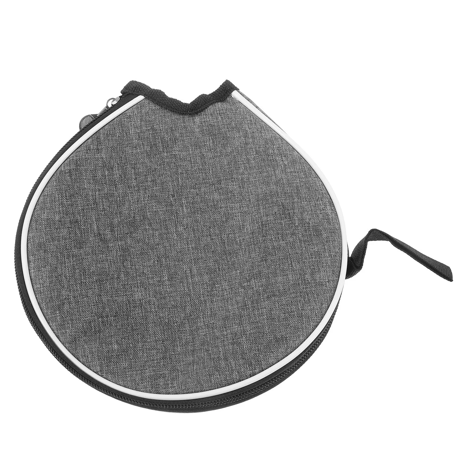 

Gray Half Circle Table Tennis Racket Bag Protective Storage Case Compact Lightweight Practical Solution for Sports Entertainment
