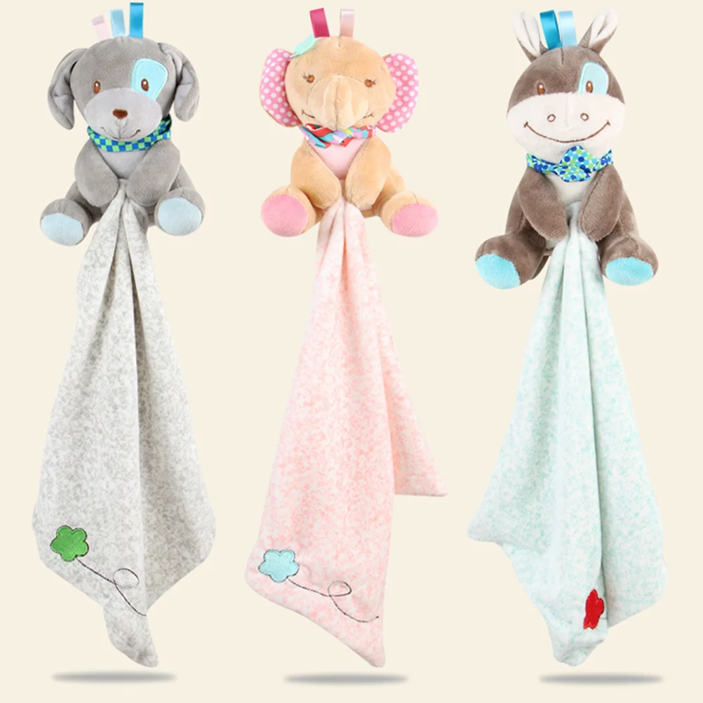 Asciugamano lenitivo Giocattoli Coperta di peluche per bambini Sicurezza super morbida Pacifica sensoriale in cotone Pp Pacificante Bambino neonato