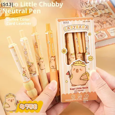 4Pcs Cute Cartoon  Gel Pen Quick Drying Neutral Pen Student Kids School Writing Student Stationery Supplies Gifts[Q]Q@