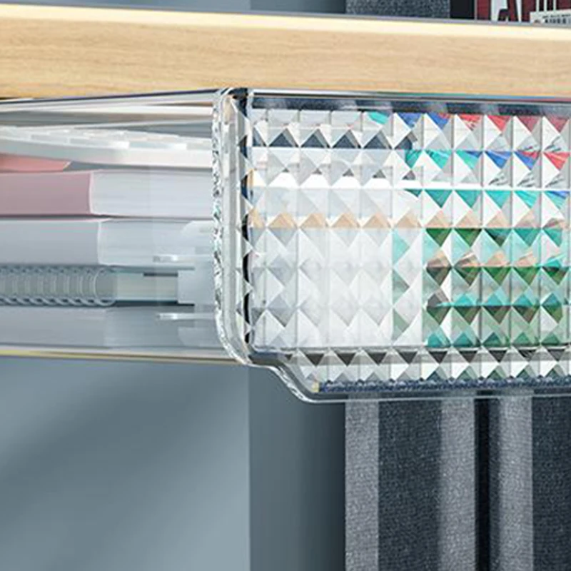 MELStorage-Boîte de Rangement Auto-Adhésive Cachée Sous la Table, Armoire de Bureau de Grande Capacité