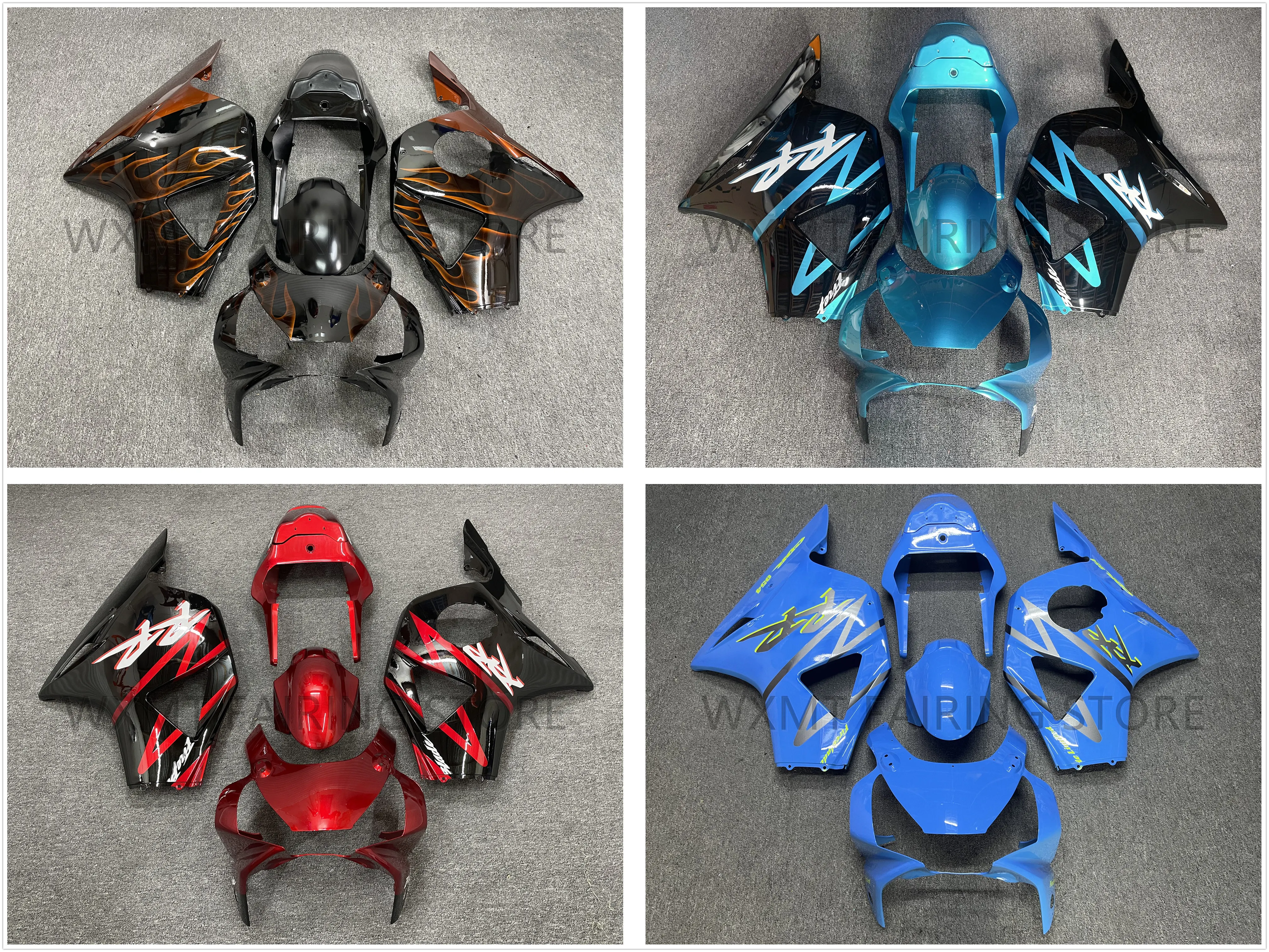 New ABS Motorcycle Whole Fairings Kit fit for CBR954RR 2002 2003 CBR954RR CBR954 RR 2002 2003 Bodywork full fairing kits