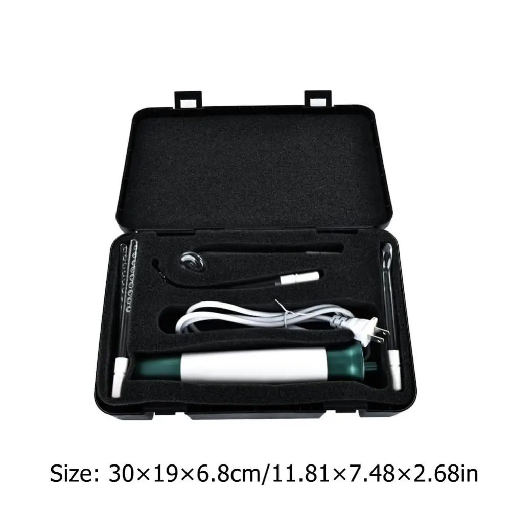 يغذي جذور الشعر حزمة مشط دوامة عالية التردد سهلة الاستخدام عصا نمو الشعر دوامة 4 إعدادات آلة الوجه العناية بالشعر