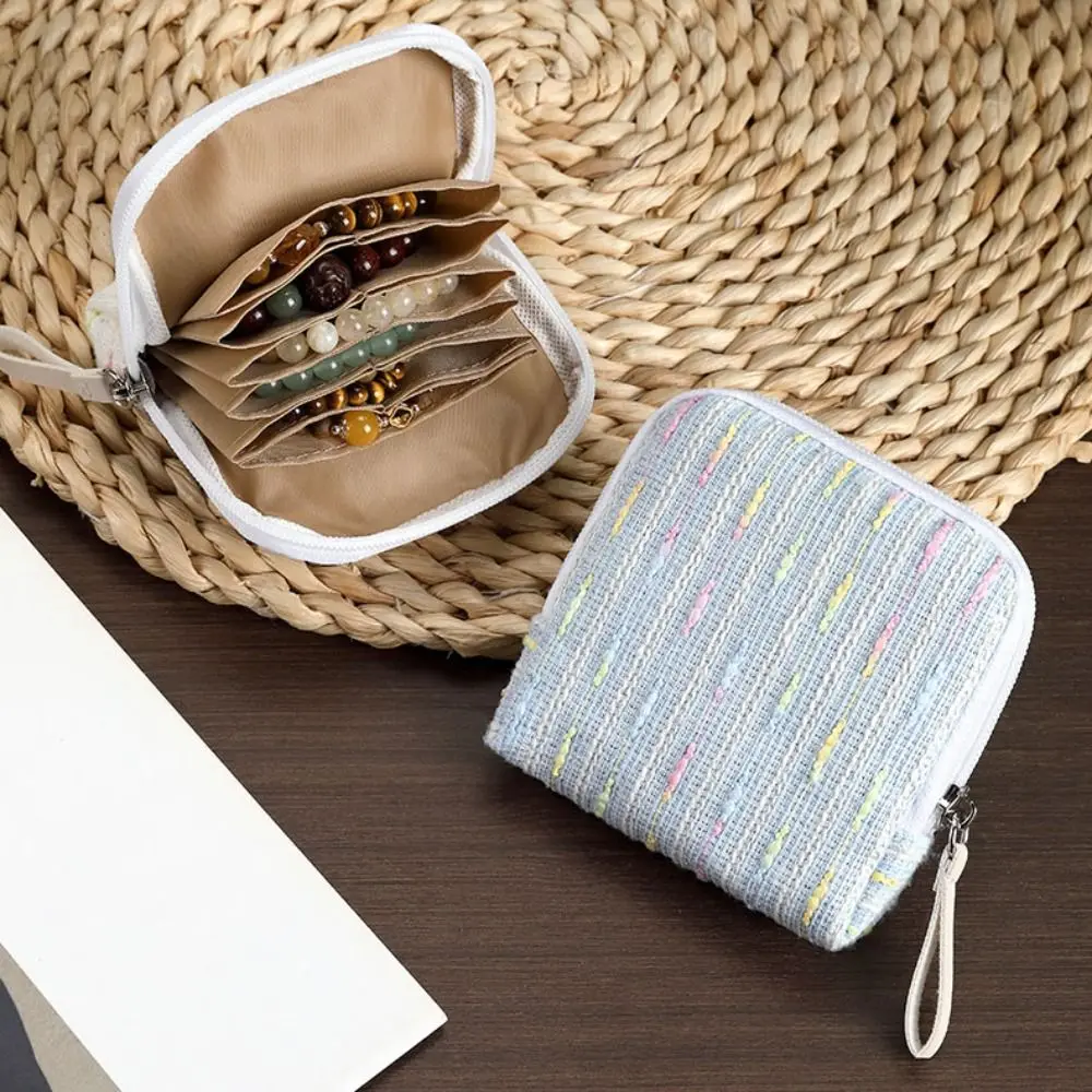 

Multi-Layer Jewelry Display Bag Holder Rings Necklace Bracelet Protective Bag Portable Necklaces Storage Pouch Jewelry Display