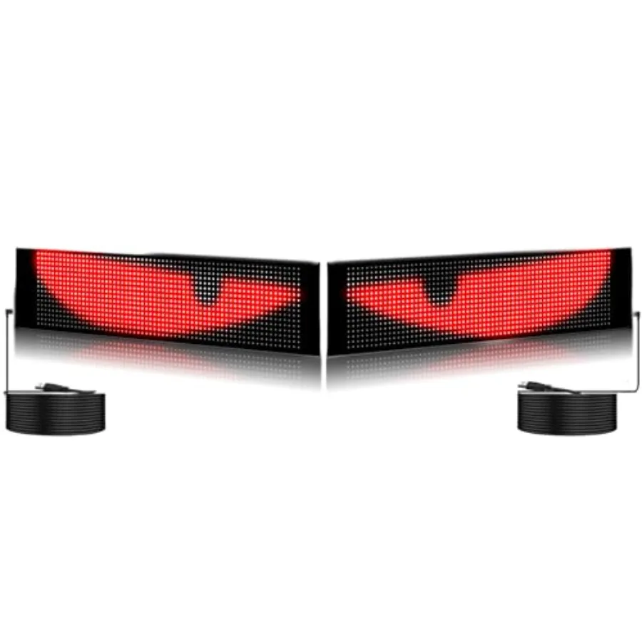 

【Spot goods】2PCS Devil Eyes Light for Cars Windshield Bluetooth 13.7"x 4.01" APP Control LED Sign Strips for Truck/SUV Programm