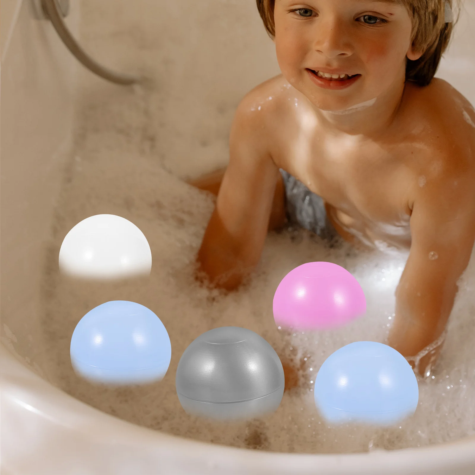 

50 Pcs Food Grade Colored Round Plastic Balls for Ball Pits Kids Swimming Decorative Toy Balls Children Amusement
