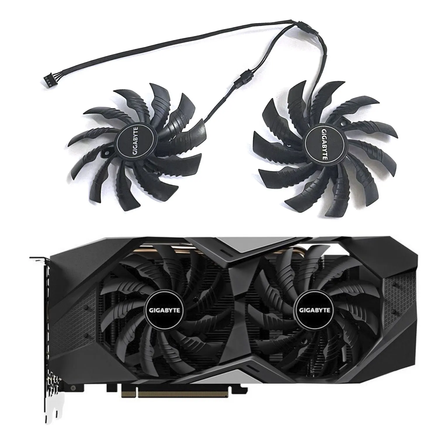 

Original 95MM PLD10010S12H GPU Cooling Fan For Gigabyte GTX 1650 GTX1660 Ti Video Card RTX 2060 /2070 Graphics Card Fans Cooler