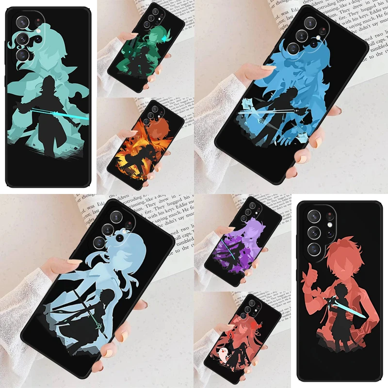Genshin Impact Game Cell Phone Case for Samsung Galaxy S26 Ultra S25 S24 S23 S22 S21 S20 Note10 Cover