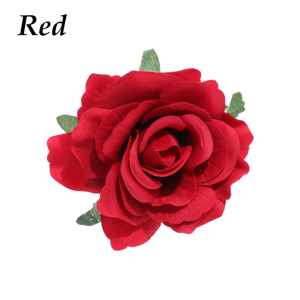 Party Bridal Bridesmaid Wedding Hair Clip Brooch Rose Flower Hairpin