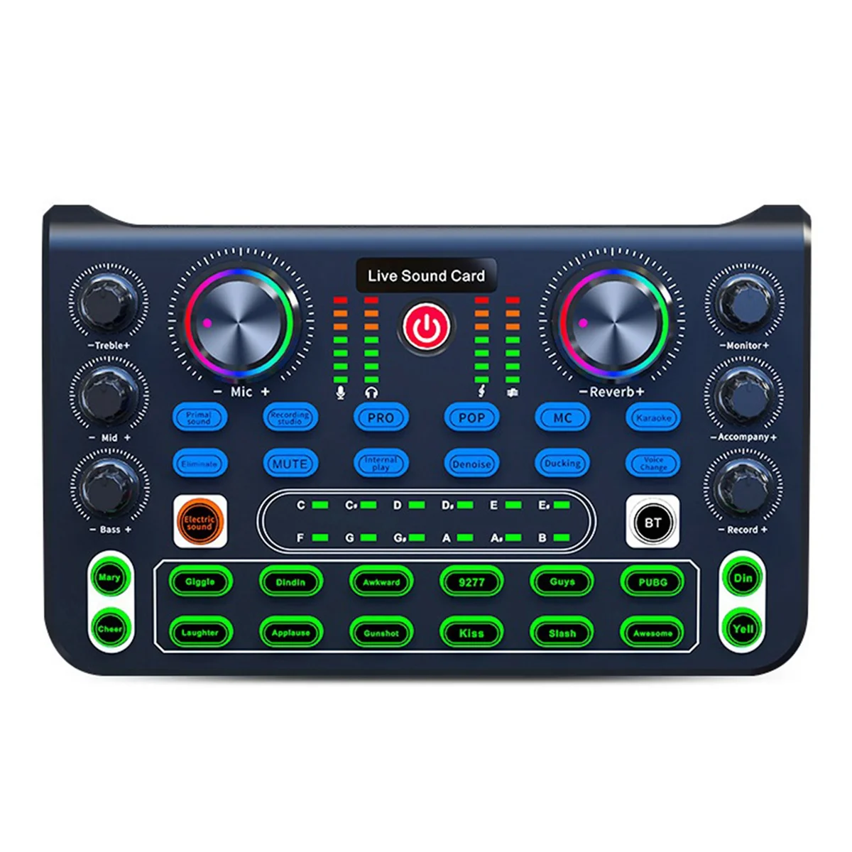 X60 English Version Professional Convenient Compact KTV Singing Sound Card Mixer for Live