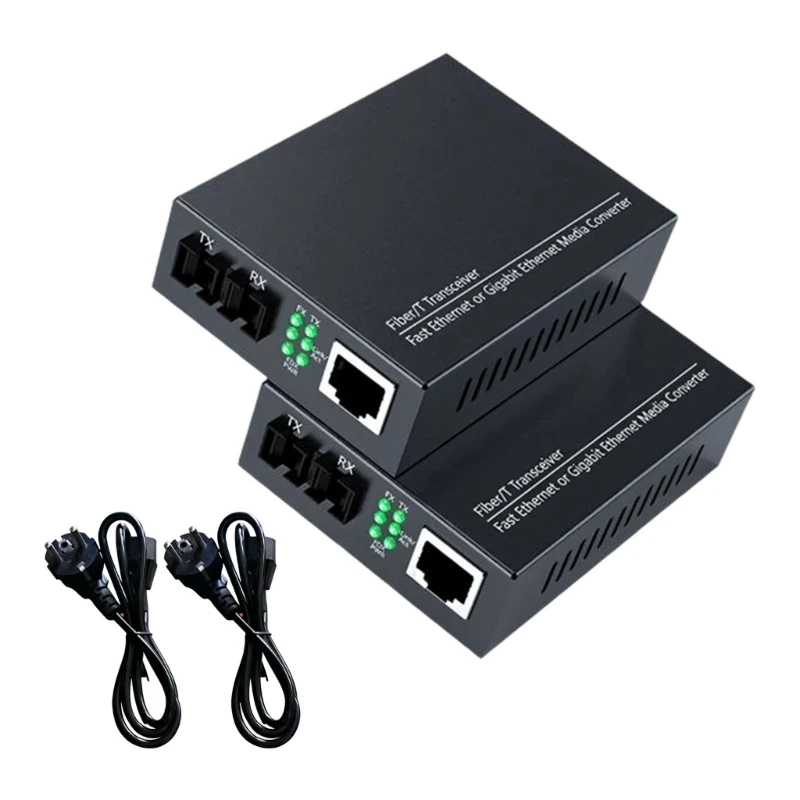 U55C Gigabit Fiber Opticals Media Converters Single Mode Double Fiber 20Km Port