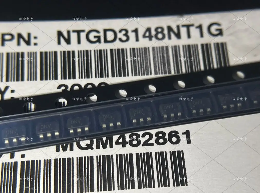 New original  NTGD3148NT1G   NTGD3148N  MOSFET 2N-CH 20V 3A 6TSOP    silk screen DNV