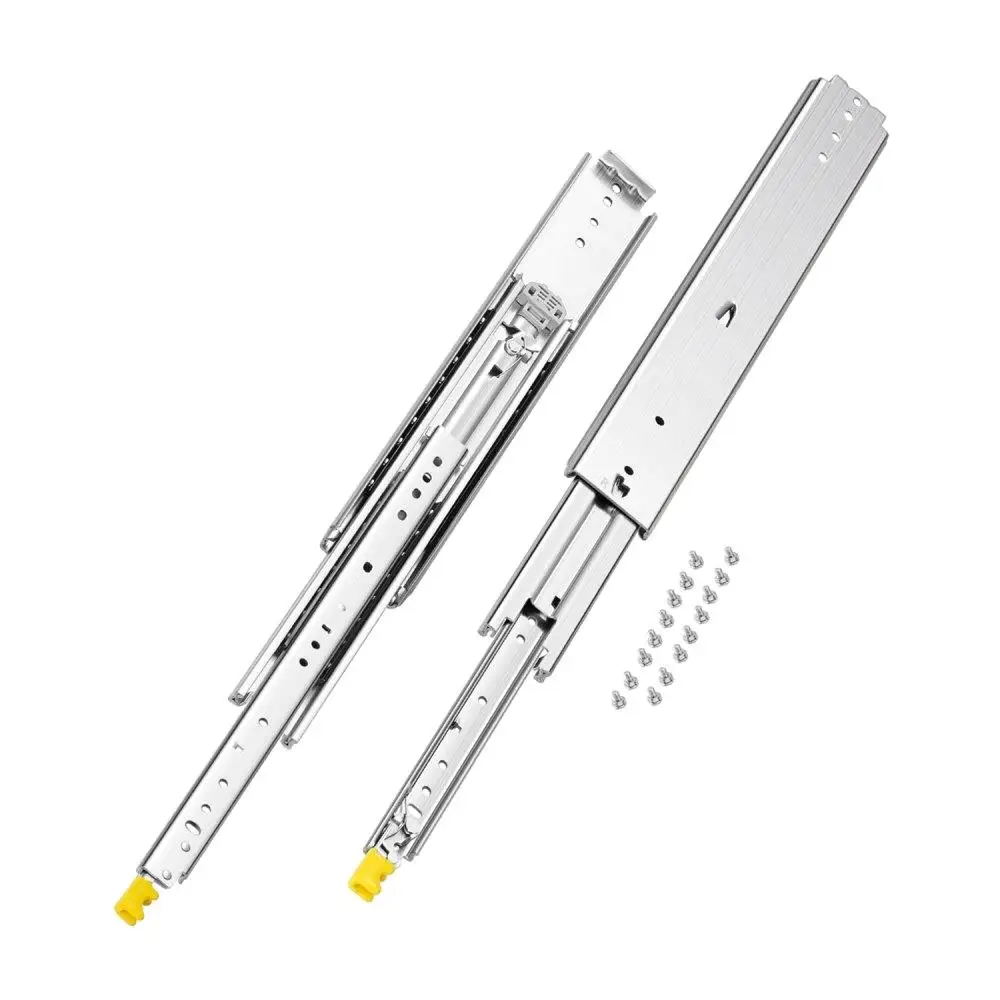 

Full Extension Ball Bearing Drawer Slides 18 Inch to 60 Inch Heavy Duty Pair for Smooth Sliding Action
