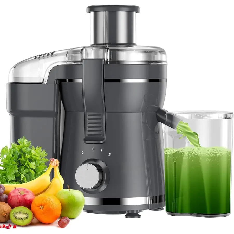

Machine, 500W Centrifugal Juicer Extractor with 3 Speed amp Wide Mouth 3 Feed Chute for Fruit Vegetable, High Yield Juicer Inclu