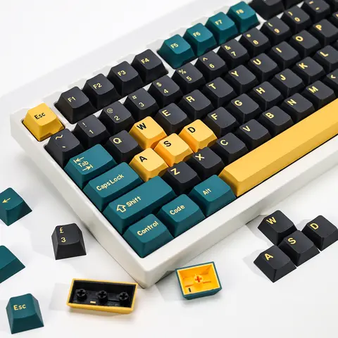 KBDiy GMK MarrsGreen Keycap Retro PBT ISO Double Shot Cherry Profile Keycaps For MX Switches Mechanical Gaming Keyboard Key Caps