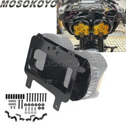 For Harley Touring Road Glide FLTRXS FLTRX Ultra FLTRUSE FLTRU FLTRXSE Limited FLTRK For Baja Design LP6 Light Bracket Headlight