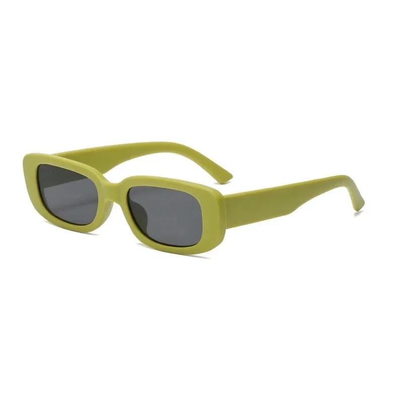 New Small Sunglasses Women Men Trendy Vintage Brand Designer Hip Hop Square Green Sun Glasses Female Eyewear