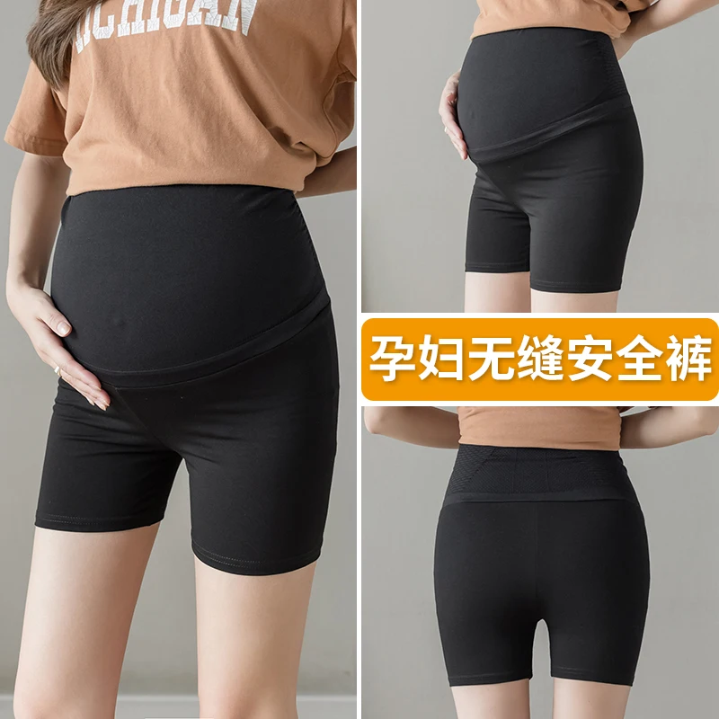 213# Summer Thin Ice Cotton Maternity Legging Seamless Belly Pants Clothes for Pregnant Women Pregnancy Shorts Hot Underpants